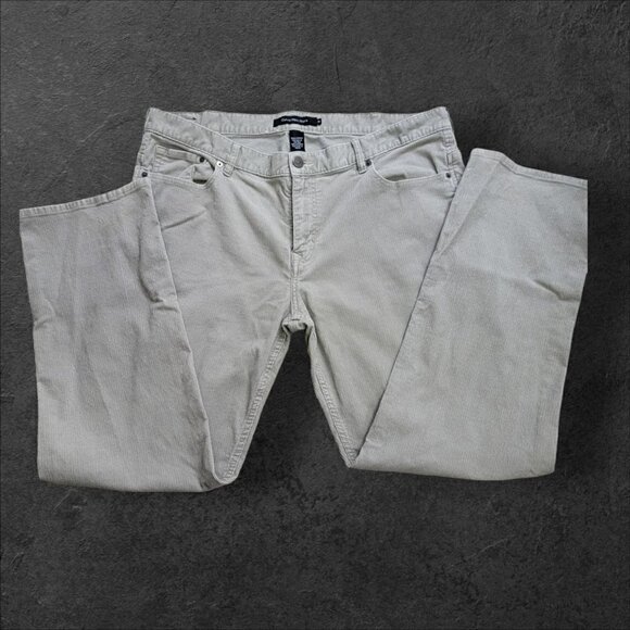Calvin Klein Mens Corduroy Jeans Size 40 - Gray, 31 Length - Picture 1 of 4